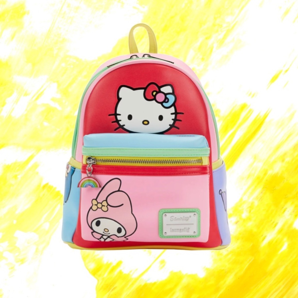 Loungefly Hello Kitty and Friends Color Block Mini Backpack
